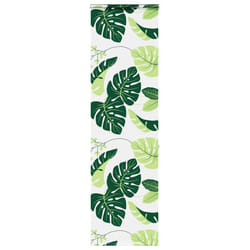 vidaXL Shower Roller Blind 70x240 cm Fabric Width 66 cm shower blind - green leaves, 60 x 240 cm