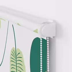 vidaXL Shower Roller Blind with Cassette 140x240 cm Fabric Width 136 cm - green leaves, 90 x 240 cm - Additional view 7