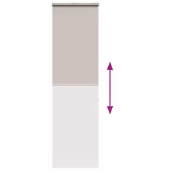 vidaXL Shower Roller Blind with Cassette Fabric - light grey, 70 x 240 cm - Additional view 4