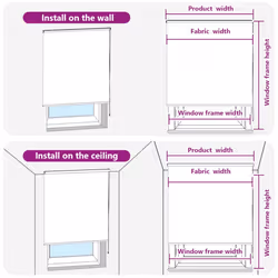 vidaXL Shower Roller Blind with Cassette Fabric - light grey, 70 x 240 cm - Additional view 5