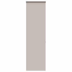 vidaXL Shower Roller Blind with Cassette 140x240 cm Fabric Width 136 cm - light grey, 80 x 240 cm