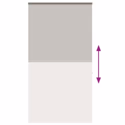 vidaXL Shower Roller Blind with Cassette 140x240 cm Fabric Width 136 cm - light grey, 120 x 240 cm - Additional view 4