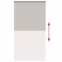 vidaXL Shower Roller Blind with Cassette 140x240 cm Fabric Width 136 cm - light grey, 130 x 240 cm - Additional view 4