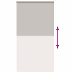 vidaXL Shower Roller Blind with Cassette 140x240 cm Fabric Width 136 cm - light grey, 140 x 240 cm - Additional view 4