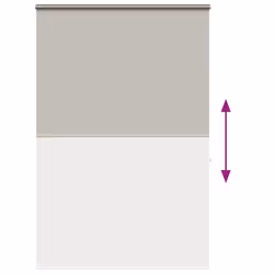 vidaXL Shower Roller Blind with Cassette 140x240 cm Fabric Width 136 cm - light grey, 160 x 240 cm - Additional view 4