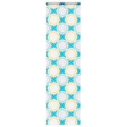 vidaXL Shower Roller Blind 70x240 cm Fabric Width 66 cm shower blind - ornament, 60 x 240 cm