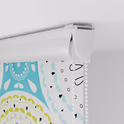 vidaXL Shower Roller Blind 70x240 cm Fabric Width 66 cm shower blind - ornament, 60 x 240 cm - Additional view 8