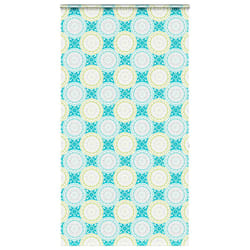 vidaXL Shower Roller Blind with Cassette 140x240 cm Fabric Width 136 cm - ornament, 130 x 240 cm