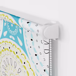 vidaXL Shower Roller Blind with Cassette 140x240 cm Fabric Width 136 cm - ornament, 130 x 240 cm - Additional view 7