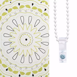 vidaXL Shower Roller Blind with Cassette 140x240 cm Fabric Width 136 cm - ornament, 150 x 240 cm - Additional view 6