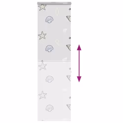 vidaXL Shower Roller Blind 70x240 cm Fabric Width 66 cm shower blind - sea star, 70 x 240 cm - Additional view 4