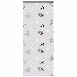 vidaXL Shower Roller Blind with Cassette 140x240 cm Fabric Width 136 cm - sea star, 100 x 240 cm