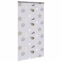 vidaXL Shower Roller Blind with Cassette 140x240 cm Fabric Width 136 cm - sea star, 120 x 240 cm - Additional view 2