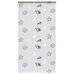 vidaXL Shower Roller Blind with Cassette 140x240 cm Fabric Width 136 cm - sea star, 130 x 240 cm