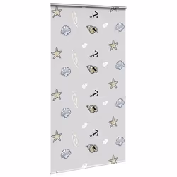 vidaXL Shower Roller Blind with Cassette 140x240 cm Fabric Width 136 cm - sea star, 130 x 240 cm