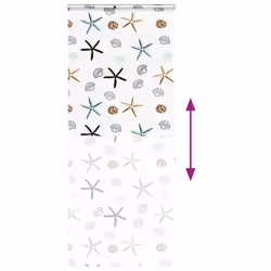 vidaXL Shower Roller Blind with Cassette 140x240 cm Fabric Width 136 cm - shellfish, 110 x 240 cm - Additional view 4