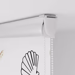 vidaXL Shower Roller Blind with Cassette 140x240 cm Fabric Width 136 cm - shellfish, 110 x 240 cm - Additional view 8