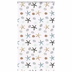 vidaXL Shower Roller Blind with Cassette 140x240 cm Fabric Width 136 cm - shellfish, 130 x 240 cm