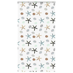 vidaXL Shower Roller Blind with Cassette 140x240 cm Fabric Width 136 cm - shellfish, 130 x 240 cm