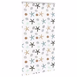 vidaXL Shower Roller Blind with Cassette 140x240 cm Fabric Width 136 cm - shellfish, 130 x 240 cm