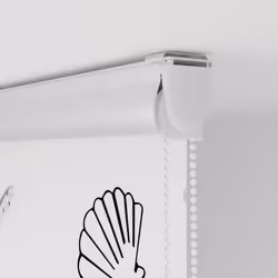 vidaXL Shower Roller Blind with Cassette 140x240 cm Fabric Width 136 cm - shellfish, 130 x 240 cm - Additional view 8