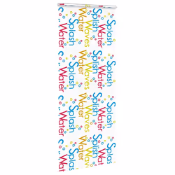 vidaXL Shower Roller Blind with Cassette 140x240 cm Fabric Width 136 cm - splash, 90 x 240 cm - Additional view 2