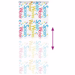 vidaXL Shower Roller Blind with Cassette 140x240 cm Fabric Width 136 cm - splash, 90 x 240 cm - Additional view 4