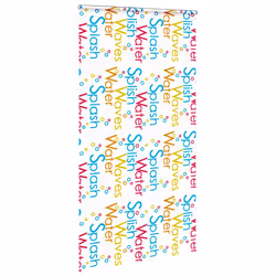 vidaXL Shower Roller Blind with Cassette 140x240 cm Fabric Width 136 cm - splash, 130 x 240 cm