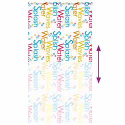 vidaXL Shower Roller Blind with Cassette 140x240 cm Fabric Width 136 cm - splash, 140 x 240 cm - Additional view 4