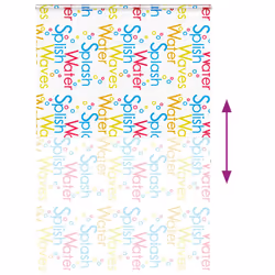 vidaXL Shower Roller Blind with Cassette 140x240 cm Fabric Width 136 cm - splash, 150 x 240 cm - Additional view 4