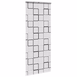 vidaXL Shower Roller Blind with Cassette 140x240 cm Fabric Width 136 cm - square, 110 x 240 cm