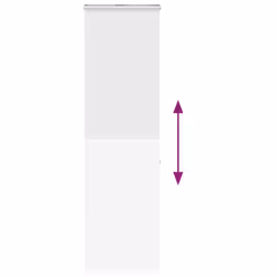 vidaXL Shower Roller Blind with Cassette Fabric - white, 70 x 240 cm - Additional view 4