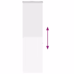 vidaXL Shower Roller Blind with Cassette 140x240 cm Fabric Width 136 cm - white, 80 x 240 cm - Additional view 4
