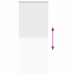 vidaXL Shower Roller Blind with Cassette 140x240 cm Fabric Width 136 cm - white, 110 x 240 cm - Additional view 4