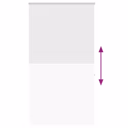 vidaXL Shower Roller Blind with Cassette 140x240 cm Fabric Width 136 cm - white, 120 x 240 cm - Additional view 4