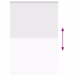 vidaXL Shower Roller Blind with Cassette 140x240 cm Fabric Width 136 cm - white, 150 x 240 cm - Additional view 4