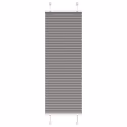 vidaXL Pleated Blind Anthracite 40x100 cm Fabric Width 39.4 cm Polyester - anthracite, 45 x 100 cm