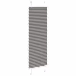 vidaXL Pleated Blind Anthracite 40x100 cm Fabric Width 39.4 cm Polyester - anthracite, 50 x 100 cm