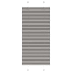 vidaXL Pleated Blind Anthracite 40x100 cm Fabric Width 39.4 cm Polyester - anthracite, 55 x 100 cm
