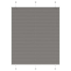 vidaXL Pleated Blind Anthracite 95x100 cm Fabric Width 94.4 cm Polyester - anthracite, 105 x 100 cm