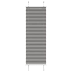 vidaXL Pleated Blind Anthracite 40x100 cm Fabric Width 39.4 cm Polyester - anthracite, 40 x 150 cm