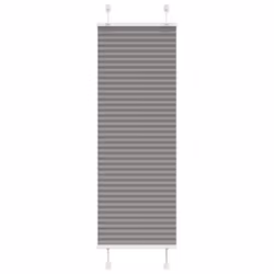 vidaXL Pleated Blind Anthracite 40x100 cm Fabric Width 39.4 cm Polyester - anthracite, 45 x 150 cm