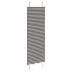 vidaXL Pleated Blind Anthracite 40x100 cm Fabric Width 39.4 cm Polyester - anthracite, 45 x 150 cm