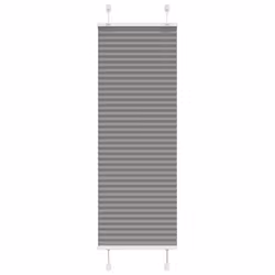 vidaXL Pleated Blind Anthracite 40x100 cm Fabric Width 39.4 cm Polyester - anthracite, 50 x 150 cm