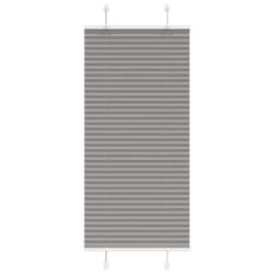 vidaXL Pleated Blind Anthracite 40x100 cm Fabric Width 39.4 cm Polyester - anthracite, 55 x 150 cm