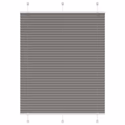 vidaXL Pleated Blind Anthracite 95x100 cm Fabric Width 94.4 cm Polyester - anthracite, 105 x 150 cm