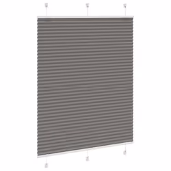 vidaXL Pleated Blind Anthracite 95x100 cm Fabric Width 94.4 cm Polyester - anthracite, 105 x 150 cm