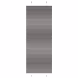 vidaXL Pleated Blind Blue 80x100 cm Fabric Width 79.4 cm Polyester - anthracite, 75 x 200 cm