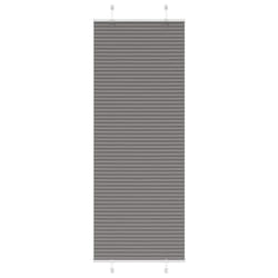 vidaXL Pleated Blind Blue 80x100 cm Fabric Width 79.4 cm Polyester - anthracite, 75 x 200 cm