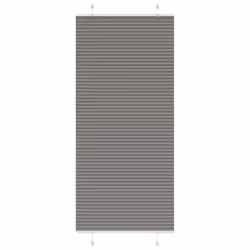 vidaXL Pleated Blind Blue 80x100 cm Fabric Width 79.4 cm Polyester - anthracite, 85 x 200 cm
